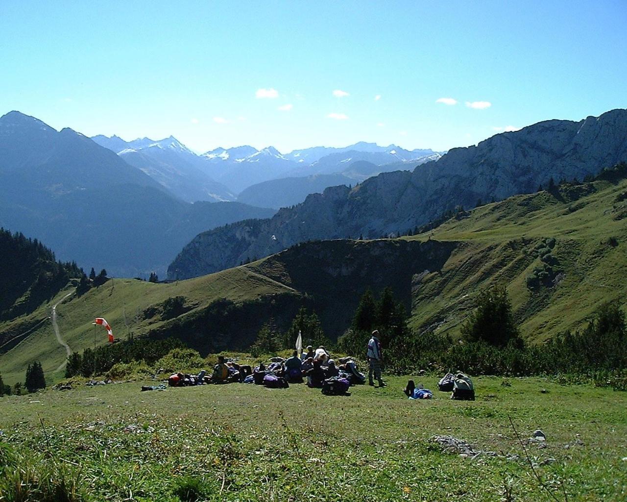 Pension Talblick In Waengle Bei Reutte Exterior foto
